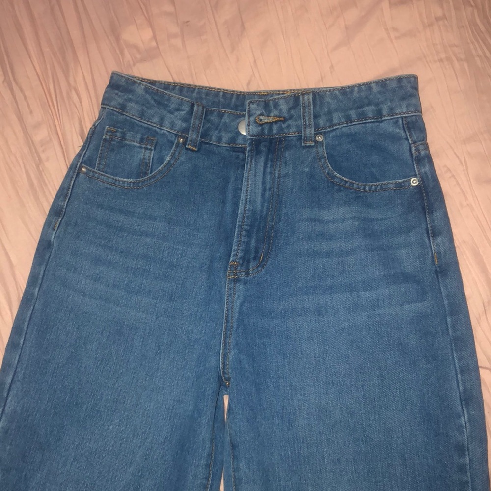 Blue mom jeans